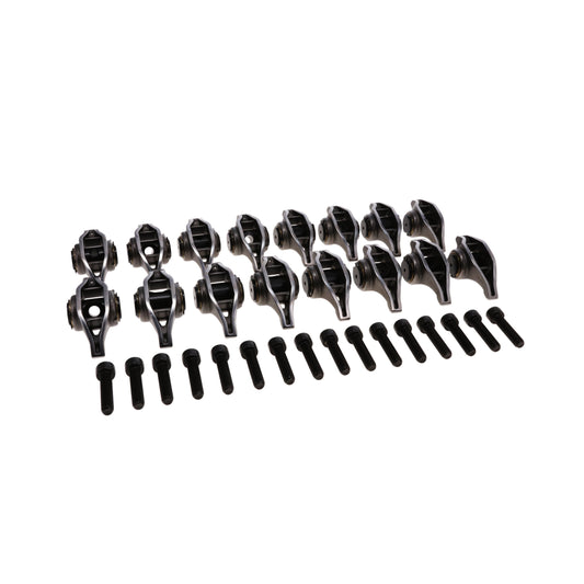 Chevy LT Pro Series Cast Steel Rocker Arms, 1.8 Ratio, Bronze Bushing Trunnion