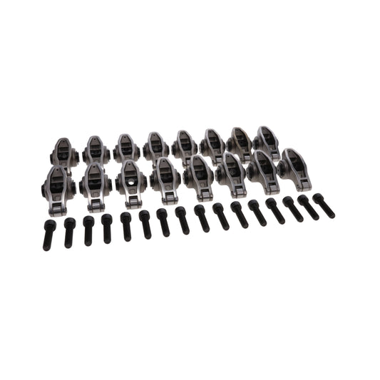 Chevy LT Pro Series Cast Steel Rocker Arms, 1.8 Ratio, Needle Bearing Trunnion, Needle Bearing Tip