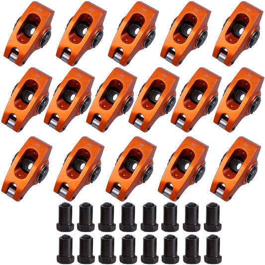 Chevy Small Block 6061-T6 Aluminum 1.5 Ratio 3/8" Roller Rocker Arms