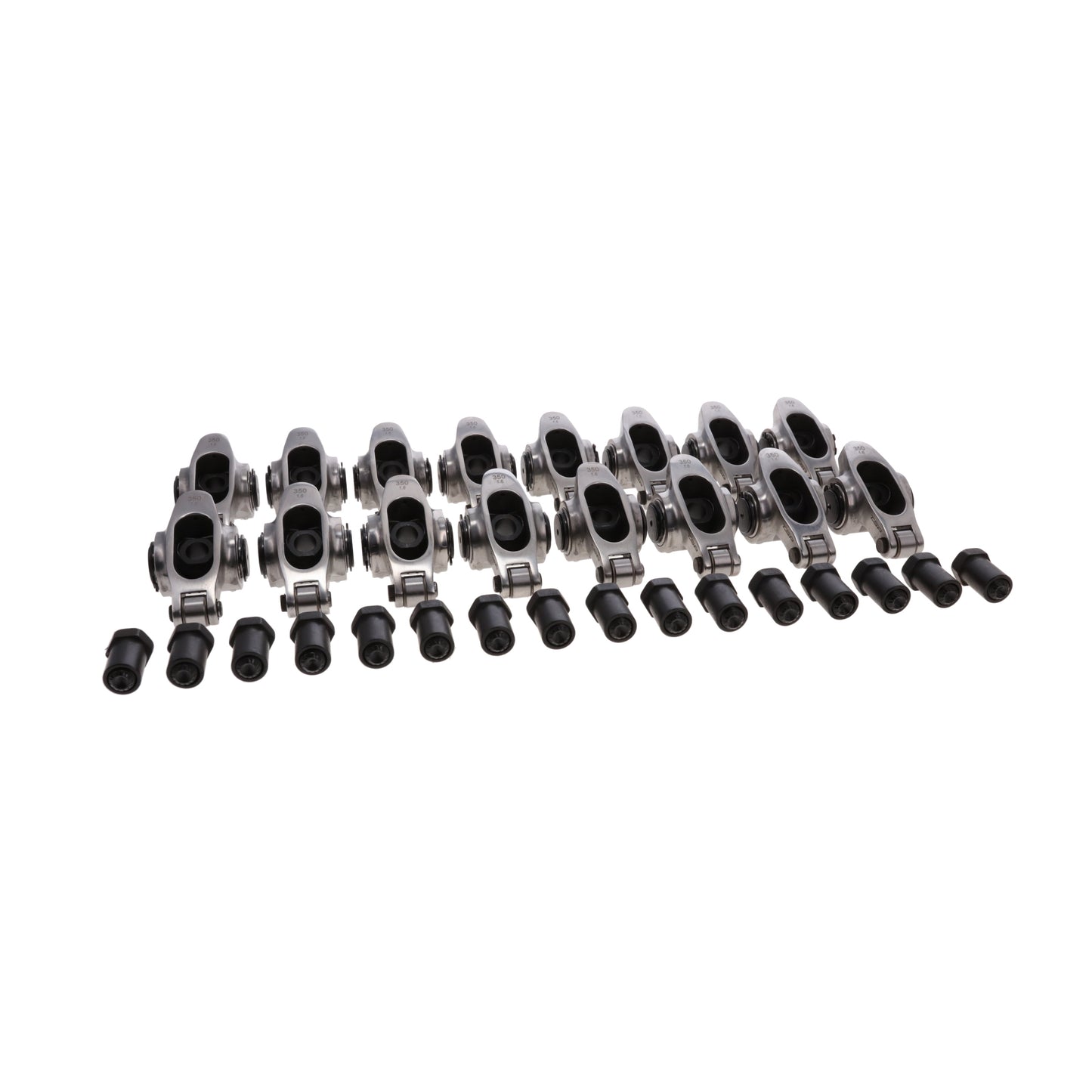 Chevy Small Block Pro Series Stainless Steel 1.6 Ratio 3/8" Needle Bearing Roller Rocker Arms