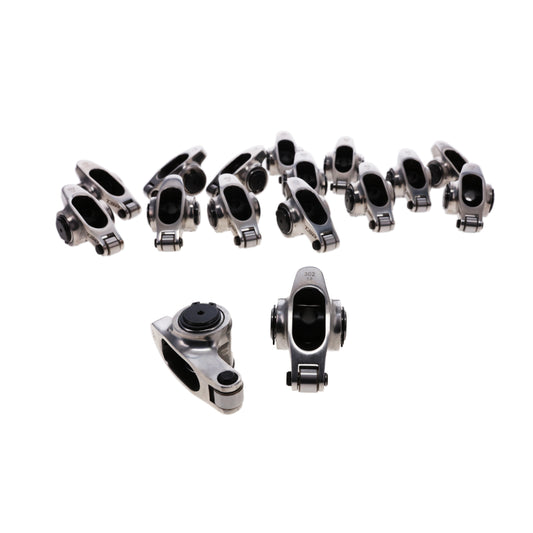 Ford Small Block Pro Series Stainless Steel 1.6 Ratio 3/8" Needle Bearing Roller Rocker Arms