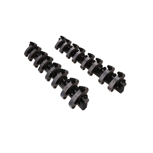 Chevy LS1 Stainless Steel Shaft Pro Series Rocker Arm System, 1.7 Ratio, Bronze Bushing Trunnion, Needle Bearing Tip