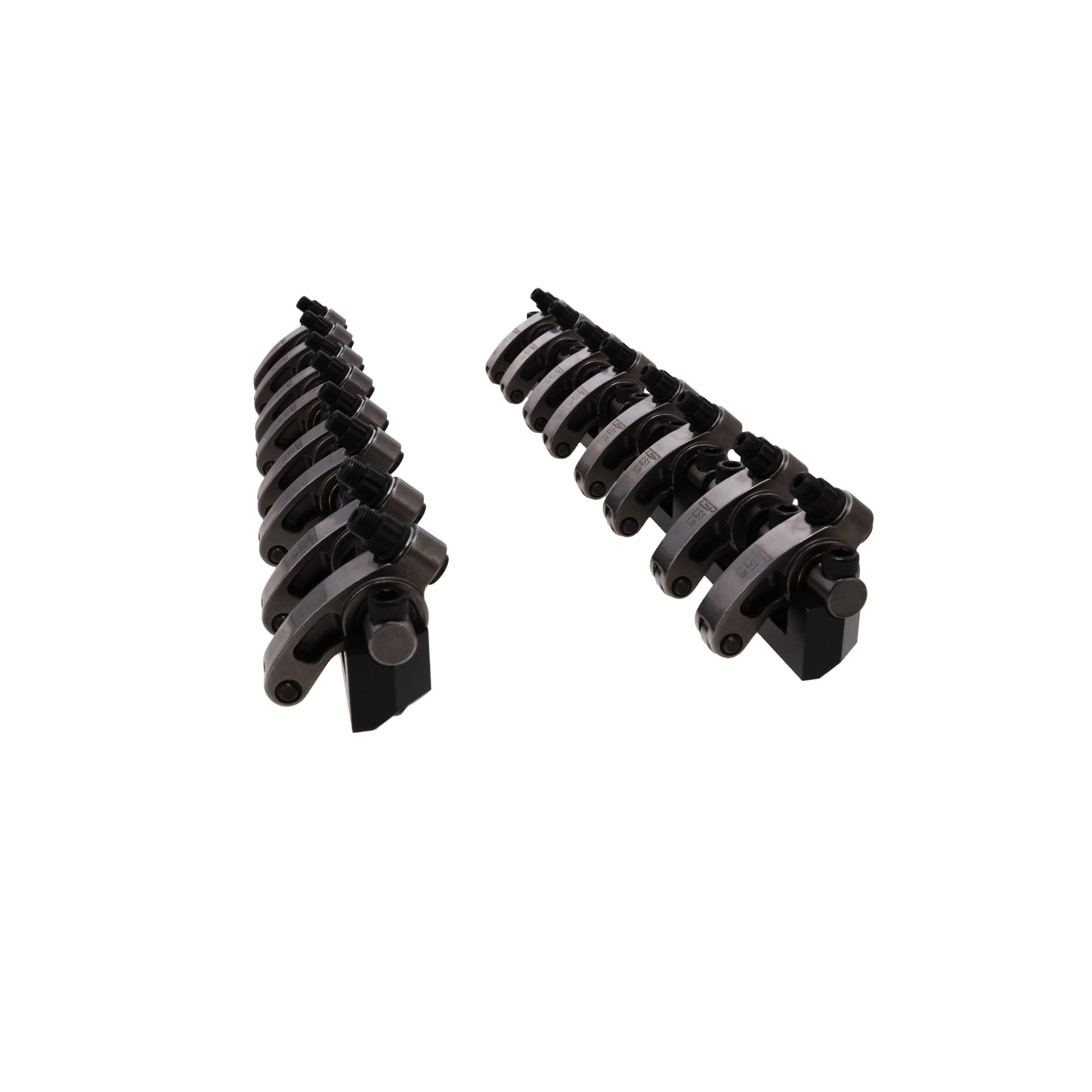 Chevy LS1 Stainless Steel Shaft Pro Series Rocker Arm System, 1.7 Ratio, Bronze Bushing Trunnion, Needle Bearing Tip