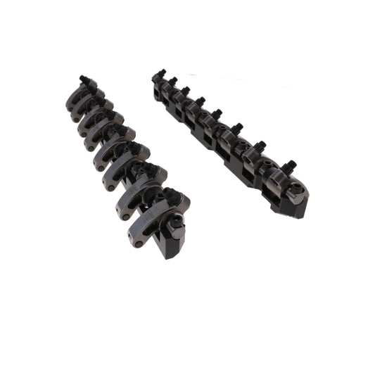 Chevy LS3 Stainless Steel Shaft Pro Series Rocker Arm System, 1.7 Ratio, Needle Bearing Trunnion, Needle Bearing Tip