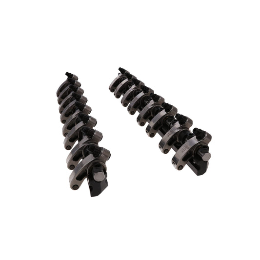 Chevy LS3 Stainless Steel Shaft Pro Series Rocker Arm System, 1.7 Ratio, Bronze Bushing Trunnion, Needle Bearing Tip