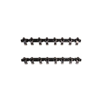 Chevy LS3 Stainless Steel Shaft Pro Series Rocker Arm System, 1.7 Ratio, Bronze Bushing Trunnion, Needle Bearing Tip