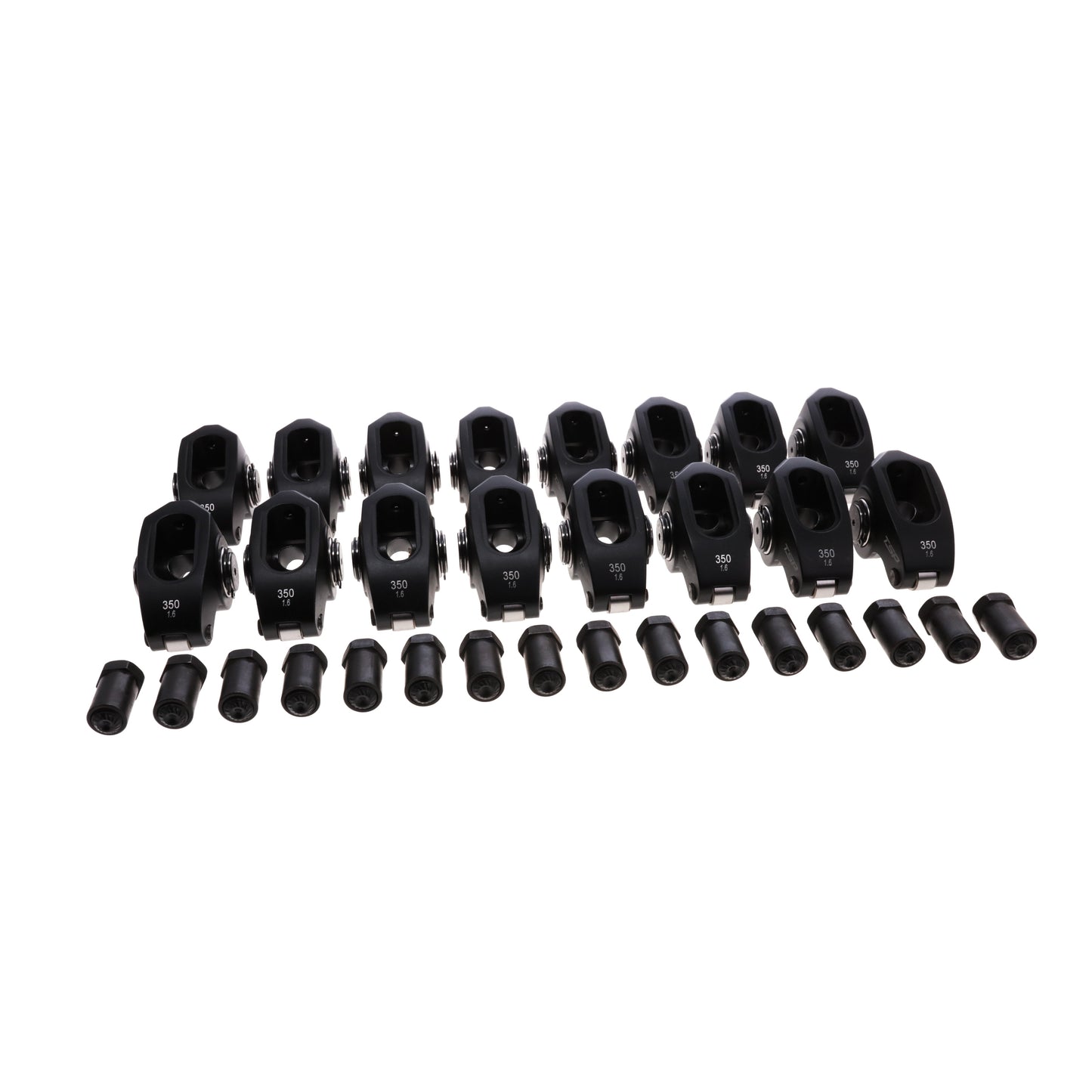 Chevy Small Block Pro Series 2024 Aluminum 1.6 Ratio 7/16" Needle Bearing Roller Rocker Arms