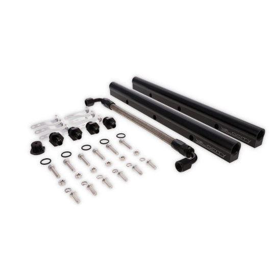 Velocity LS1/LS2/LS6 Billet Aluminum High Performance Fuel Rail Kit - Black