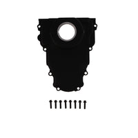 GM LS 1-Piece Aluminum Timing Cover - Black