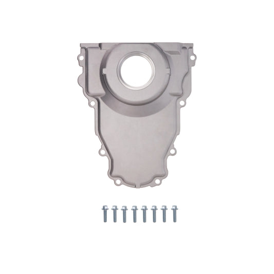 GM LS 1-Piece Aluminum Timing Cover - Satin