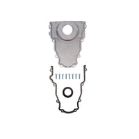 GM LS 1-Piece Aluminum Timing Cover with Crank Seal and Gasket - Satin