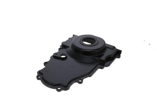V Series GM LS 1-Piece Aluminum Timing Cover with Cam Position Sensor Provision - Black