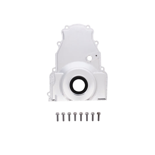 V Series GM LS 1-Piece Aluminum Timing Cover with Cam Position Sensor Provision - Natural