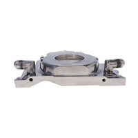 GM LS 1-Piece Aluminum Timing Cover with Turbo Oil Drain Return and Cam Position Sensor Provision - Polished