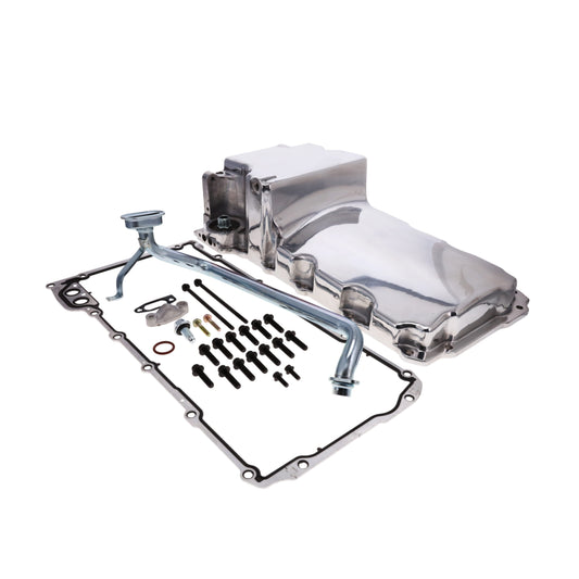 LS Aluminum Rear Sump Retro-Fit Oil Pan - Polished