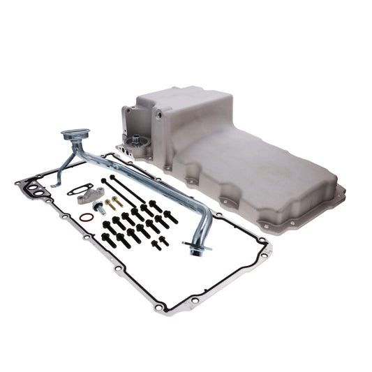 LS Aluminum Rear Sump Retro-Fit Oil Pan - Satin