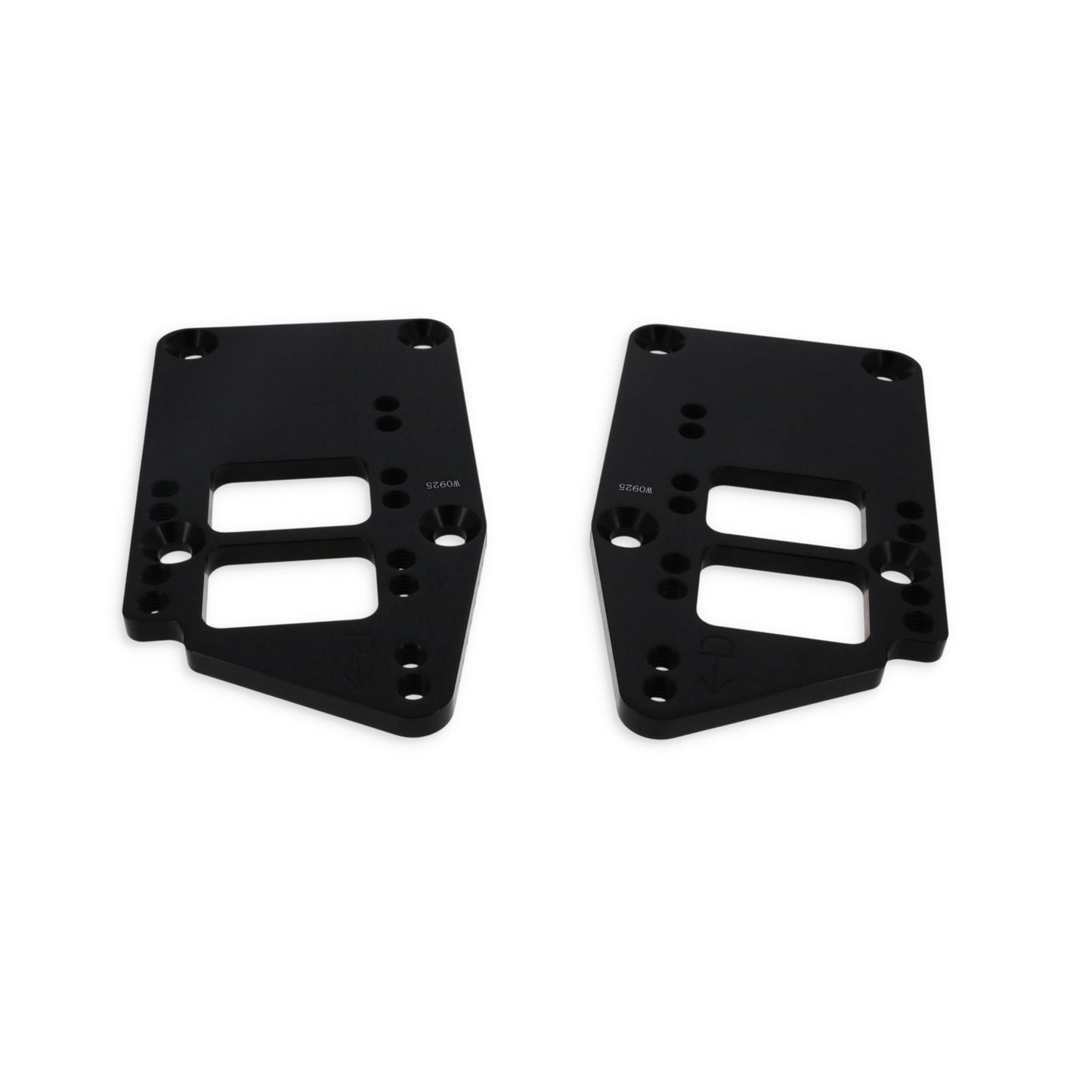 GM LT Gen V to Small Block/Big Block Chevy Motor Mount Adapter Plates - Black