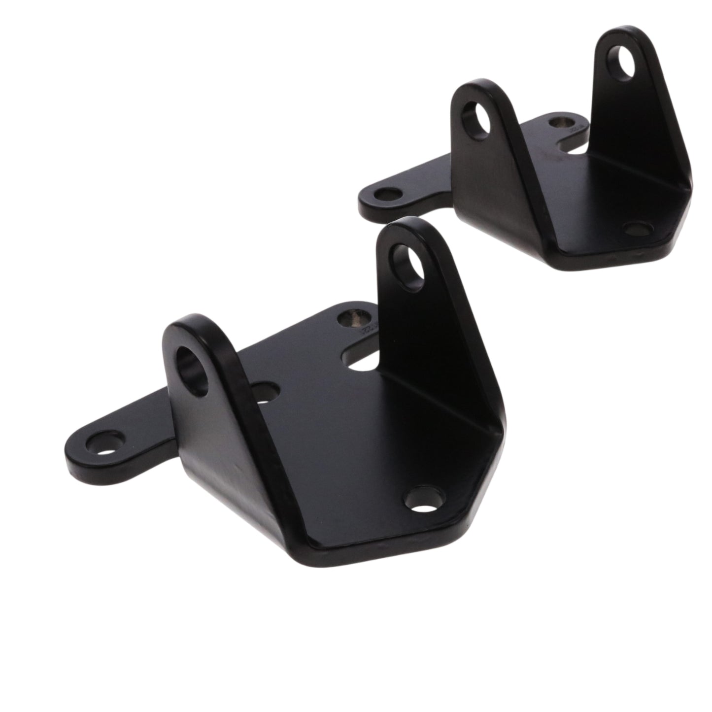 Chevy V8 1/4" Thick Solid Steel Engine Mounts - Black