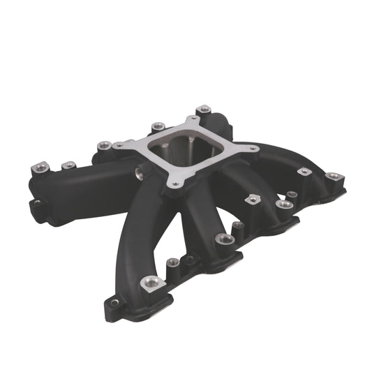 GM LS Rectangle Port EFI Single Plane Aluminum Intake Manifold - Black