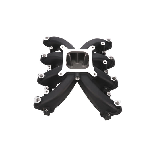 GM LS Rectangle Port EFI Single Plane Aluminum Intake Manifold - Black