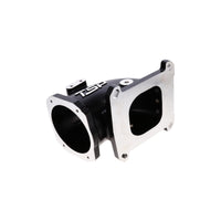 GM LS 104mm Cast Aluminum Throttle Body Elbow with 4150 Flange - Black