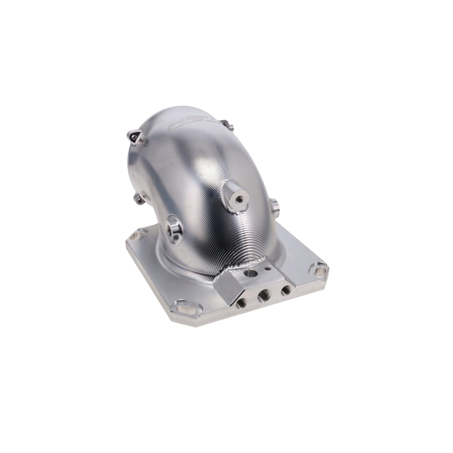 V Series GM LS 105 mm Billet Aluminum Throttle Body Elbow with 4150 Flange - Natural