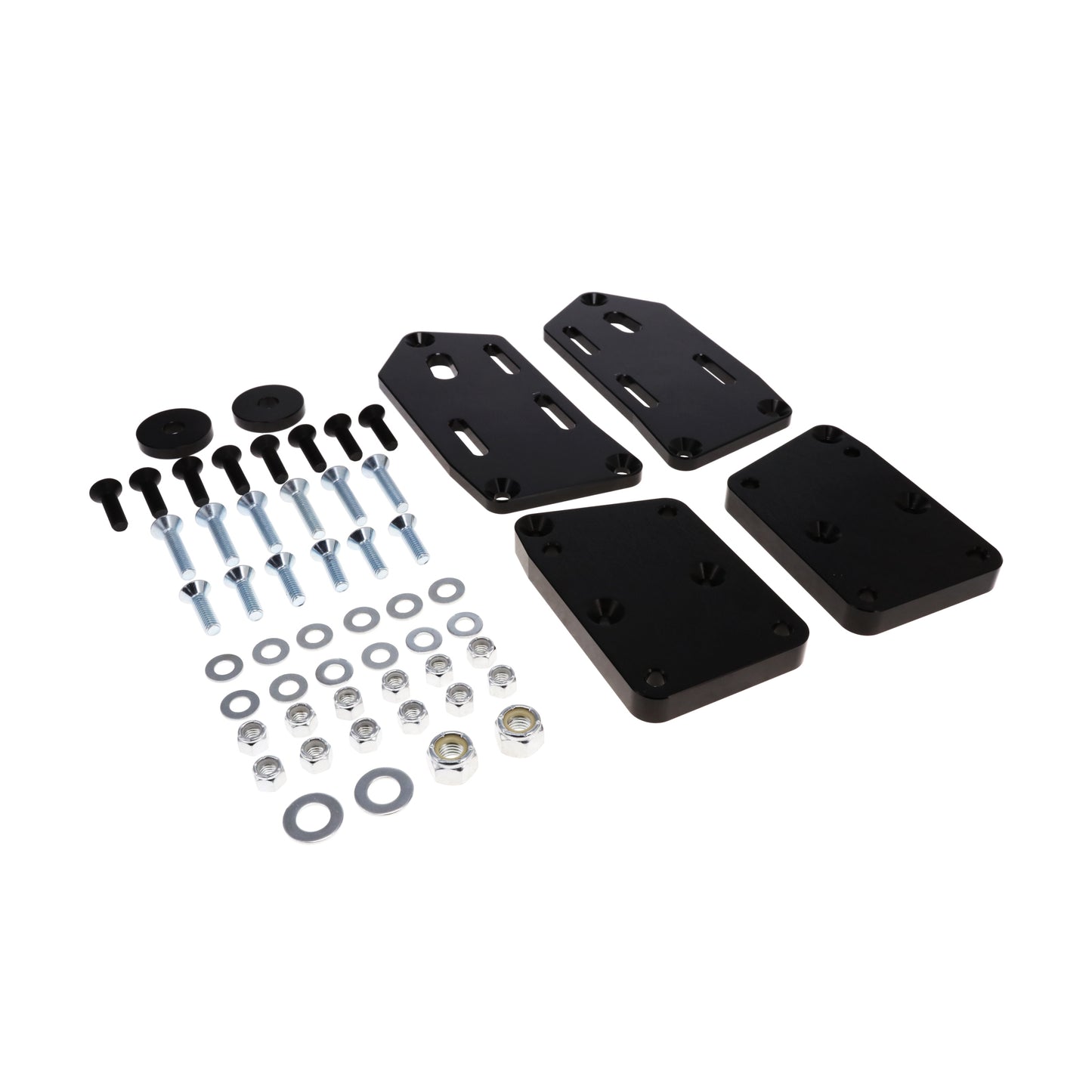 GM LS to Ford Fox Body Black Motor Mount Adapter Plates