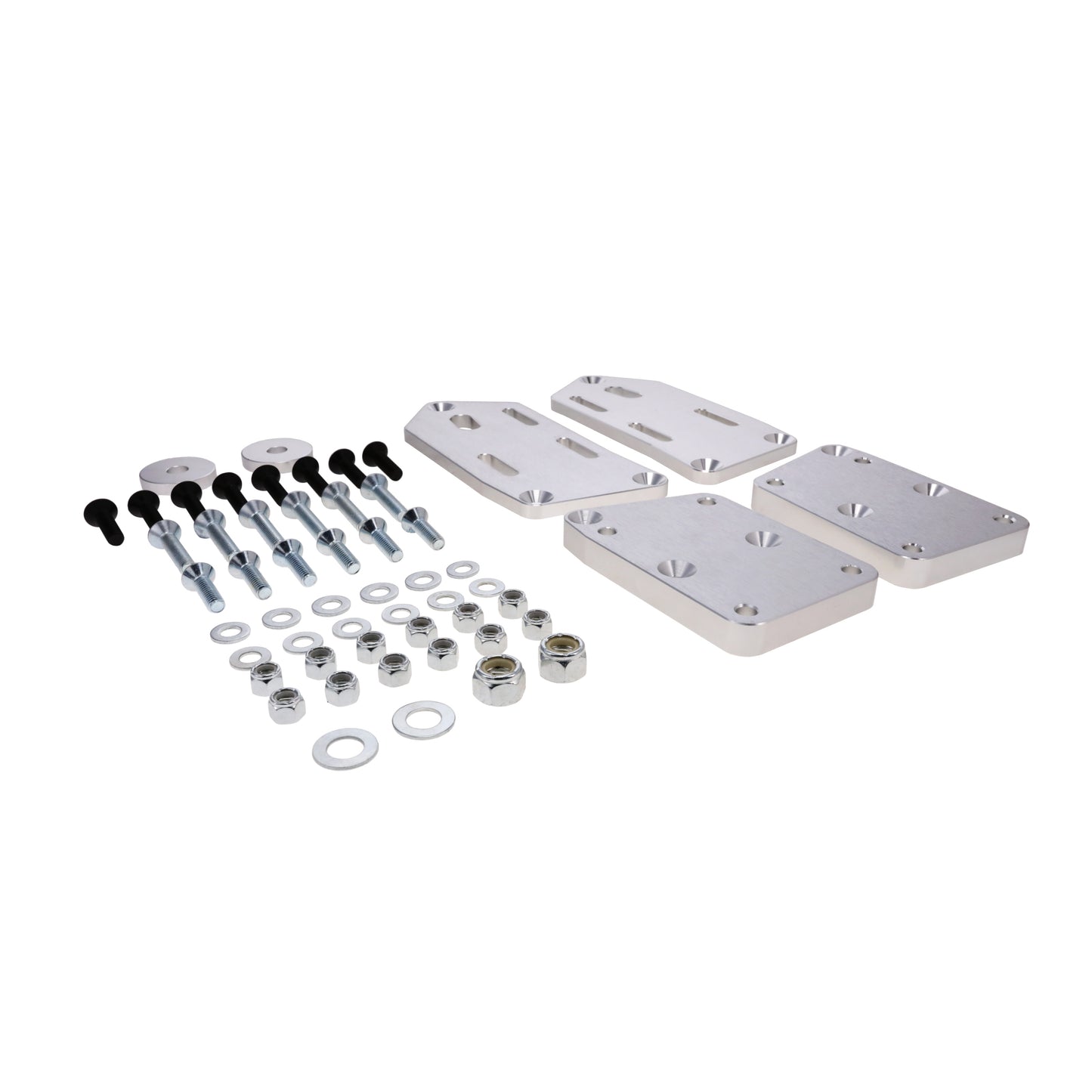 GM LS to Ford Fox Body Natural Motor Mount Adapter Plates