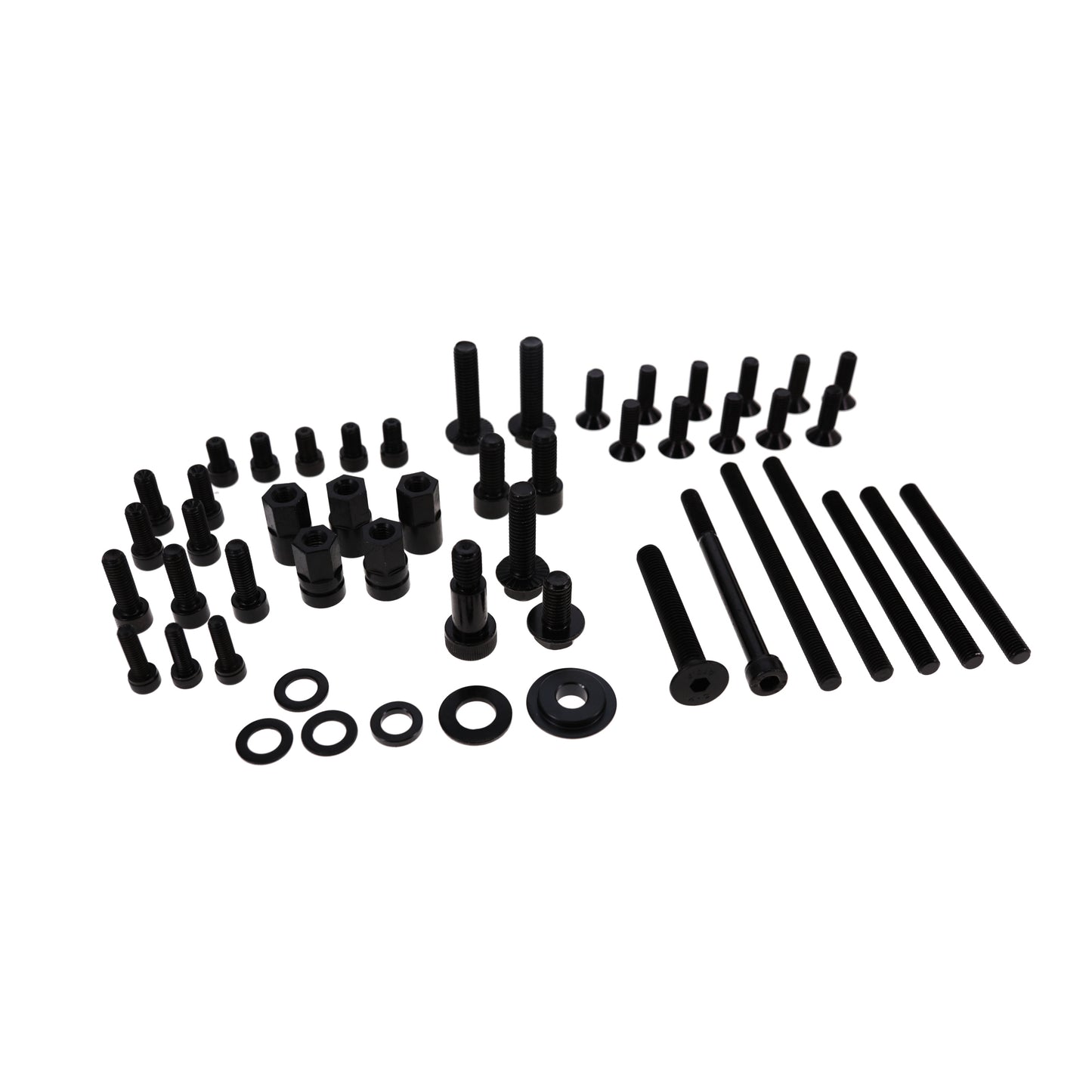GM LS Serpentine Front Drive System Brackets, Pulleys, and Belt Tensioner - Black