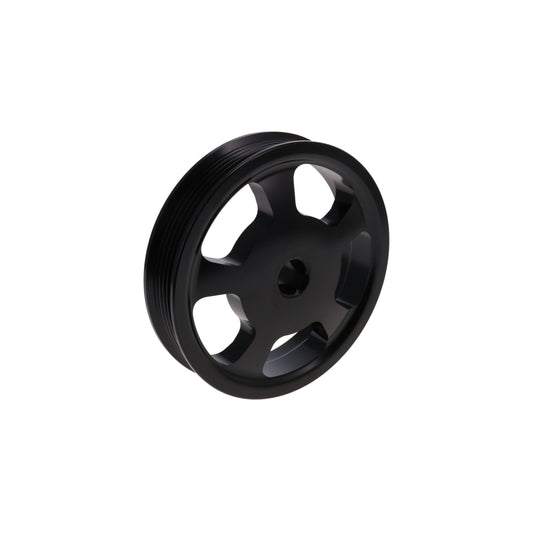 LS Press-on Power Steering Pulley for TSP 81200 Serpentine Front Drive Kit - Black