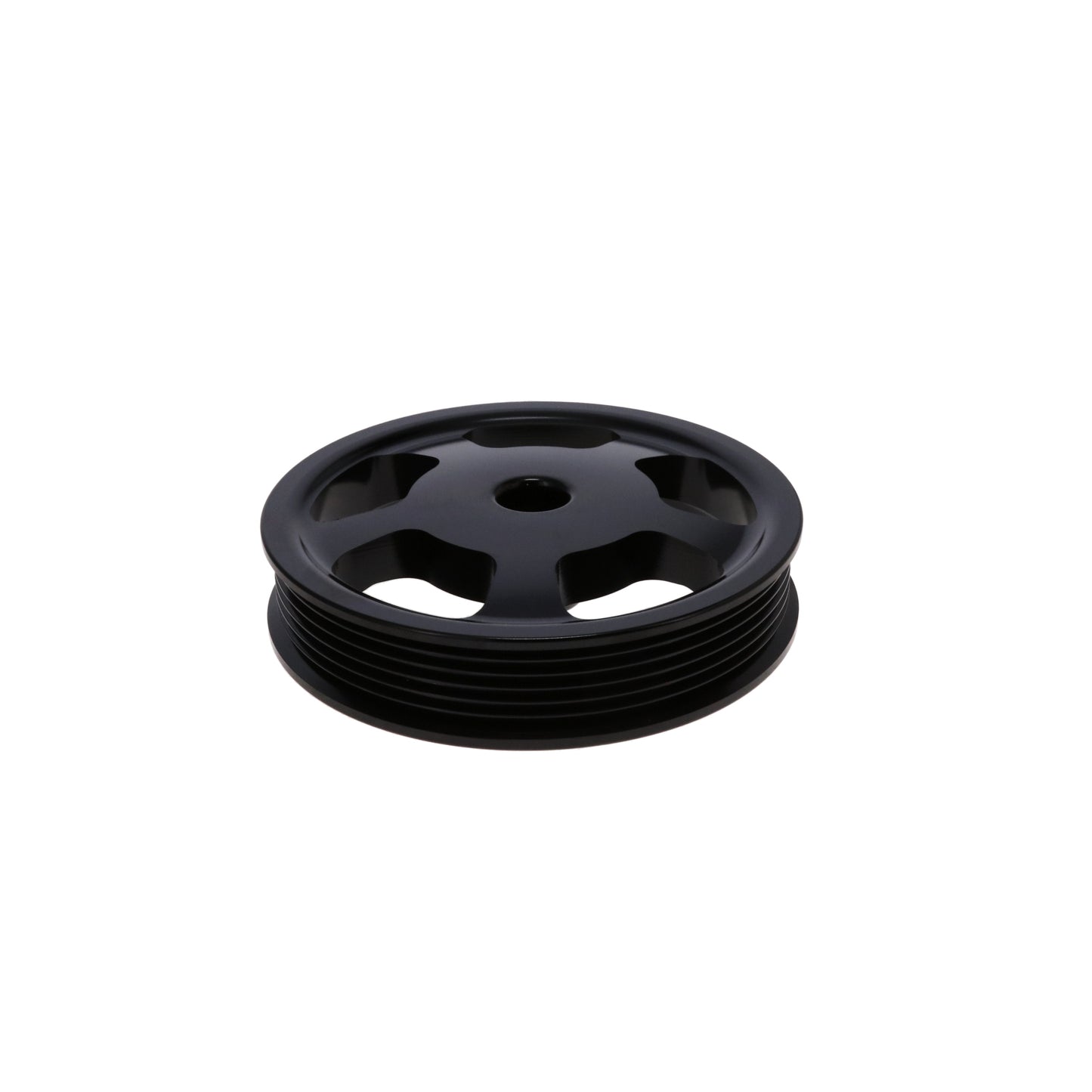 LS Press-on Power Steering Pulley for TSP 81200 Serpentine Front Drive Kit - Black