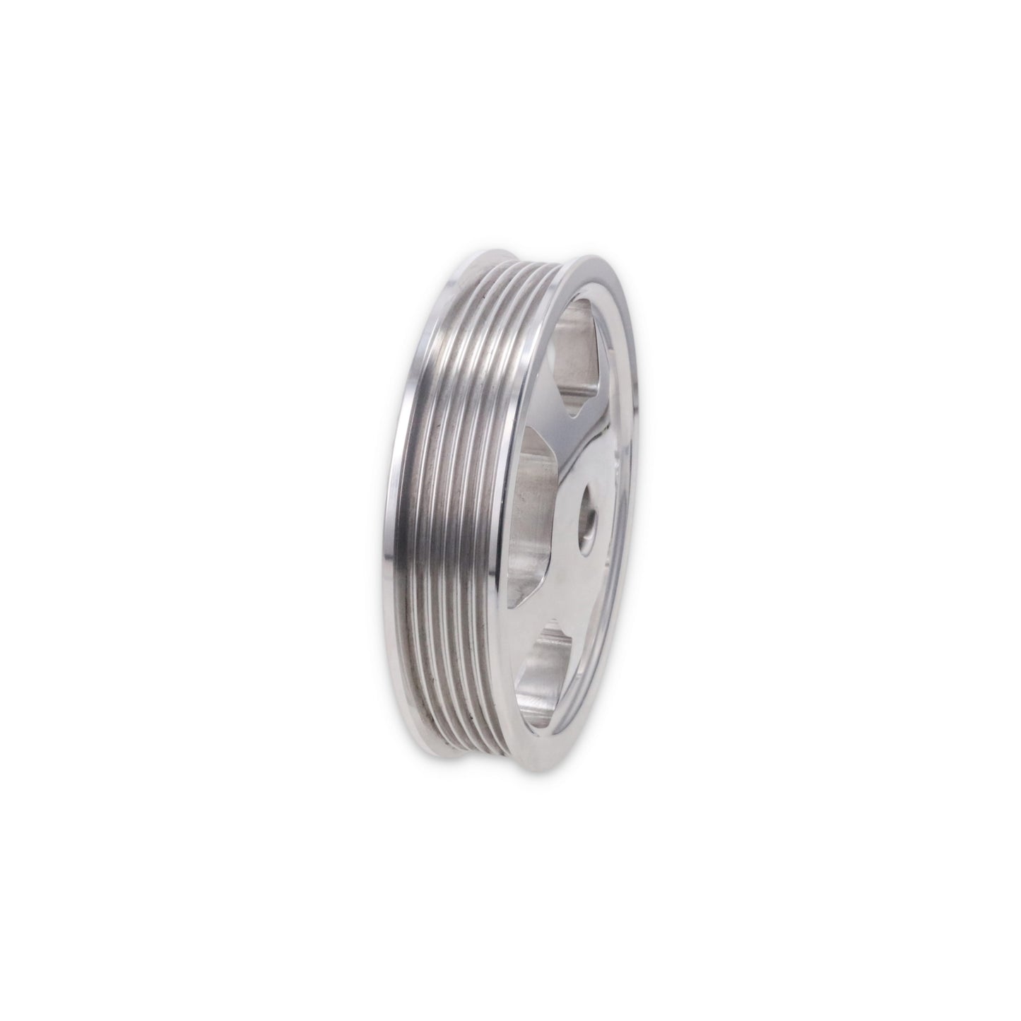 LS Press-on Power Steering Pulley for TSP 81200 Serpentine Front Drive Kit - Polished