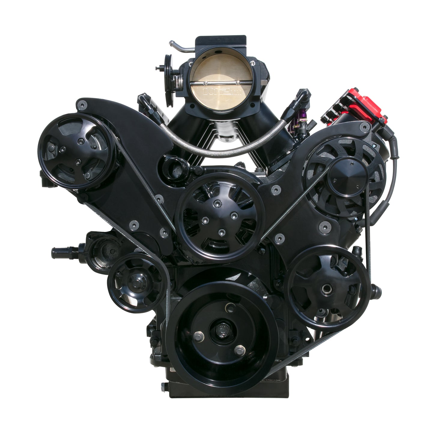 LS Serpentine Front Drive System with Integral Power Steering Reservoir