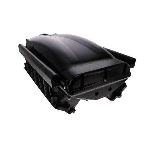 GM LS Cathedral Port V Series Billet Aluminum Low-Rise Intake Manifold - Black