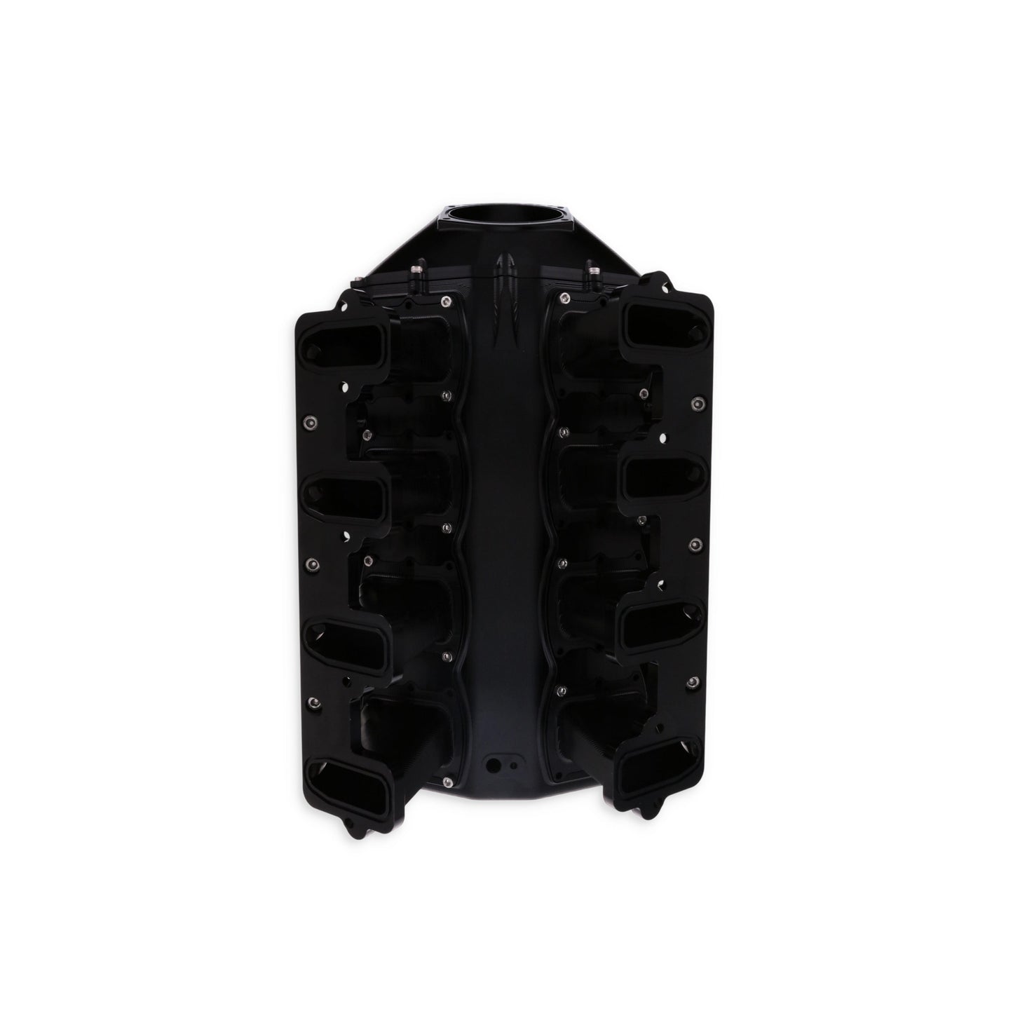 GM LS Cathedral Port V Series Billet Aluminum Mid-Rise Intake Manifold - Black