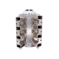 GM LS Rectangle Port V Series Billet Aluminum Hi-Rise Intake - Natural
