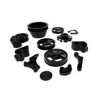 GM LT Serpentine Front Drive System Brackets, Pulleys, and Belt Tensioner - Black