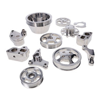 GM LT Serpentine Front Drive System Brackets, Pulleys, and Belt Tensioner - Polished