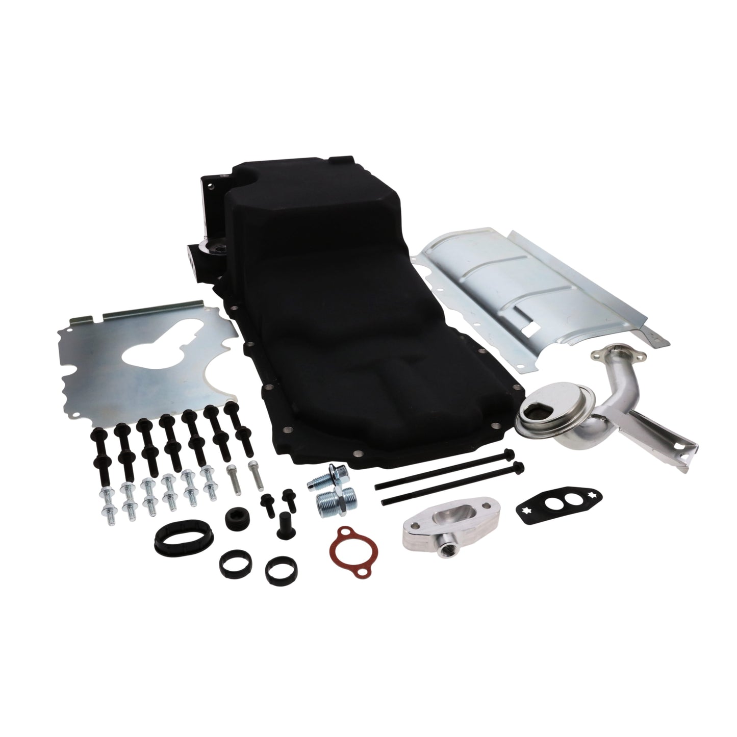 LT Aluminum Rear Sump Low-Profile Retro-Fit Oil Pan - Black