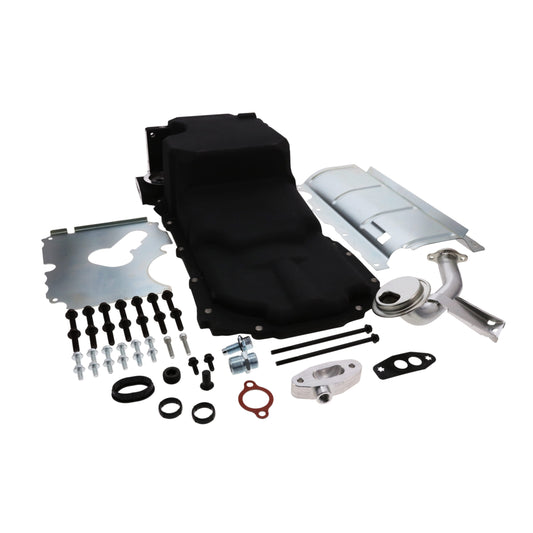 LT Aluminum Rear Sump Low-Profile Retro-Fit Oil Pan - Black