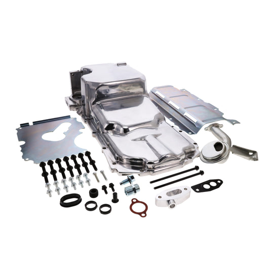LT Aluminum Rear Sump Low-Profile Retro-Fit Oil Pan - Polished