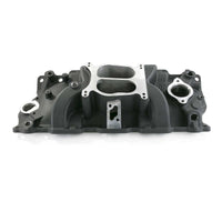 TSP_Chevy_Small_Block_Black_Dual_Plane_Intake_Manifold_Side_82001BK