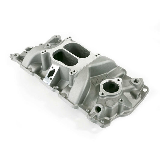 Chevy Small Block Carbureted Dual Plane Aluminum Intake Manifold