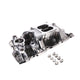 Chevy Small Block Carbureted Polished Aluminum Dual Plane Air Gap Intake Manifold