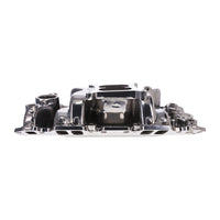 Chevy Small Block Carbureted Polished Aluminum Dual Plane Air Gap Intake Manifold