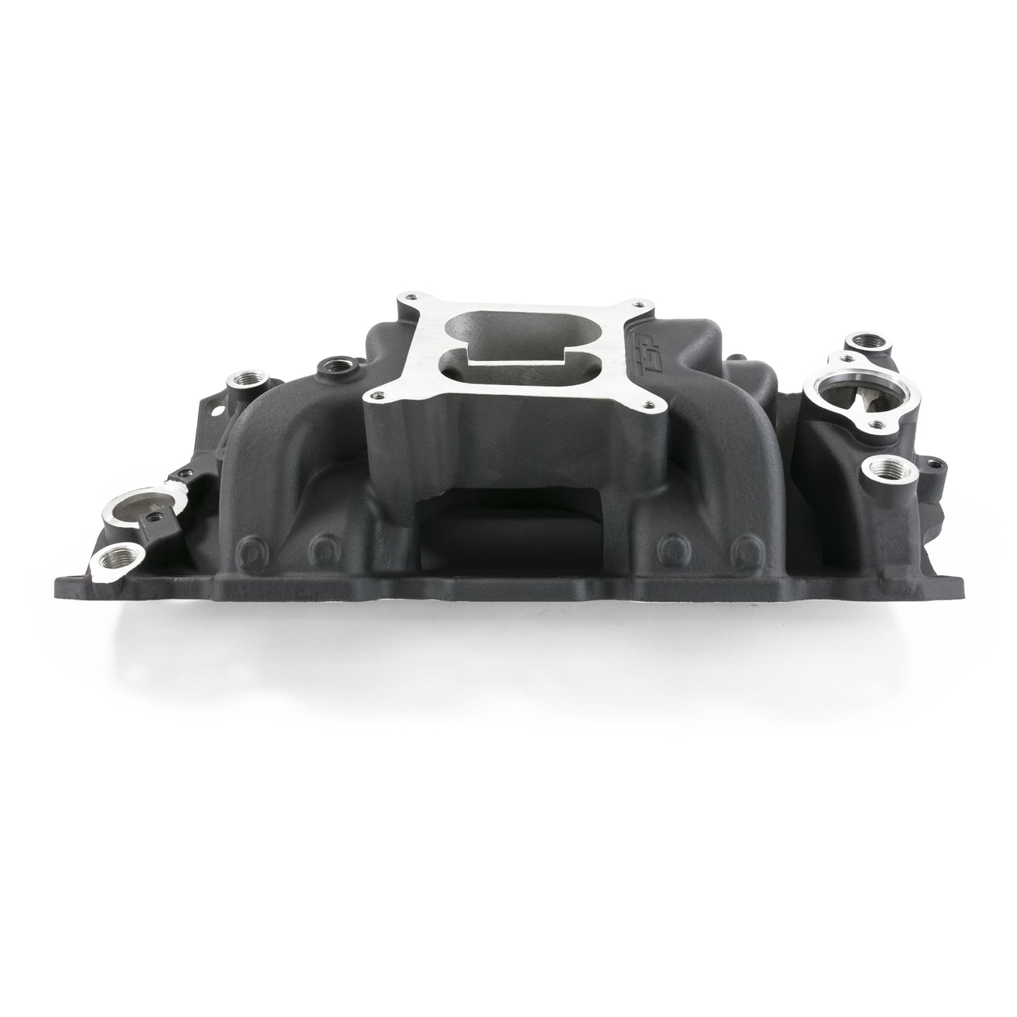 TSP_Chevy_Small_Block_Black_Air_Gap_Intake_Manifold_Side_82026BK