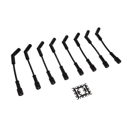 Ford Godzilla 7.3L 8.5mm Ignition Wires with 135 Degree Black Ceramic Boots - Black