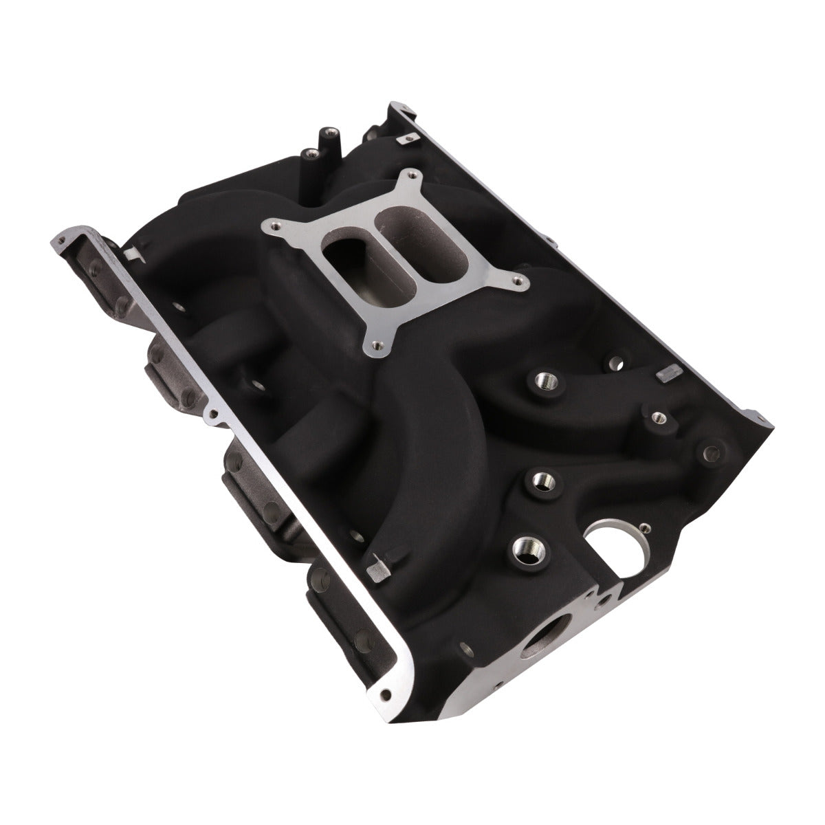 Ford Big Block FE Carbureted Dual Plane Black Aluminum Intake Manifold