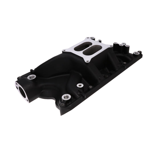 Ford 351W Carbureted Aluminum Dual Plane Intake Manifold - Black