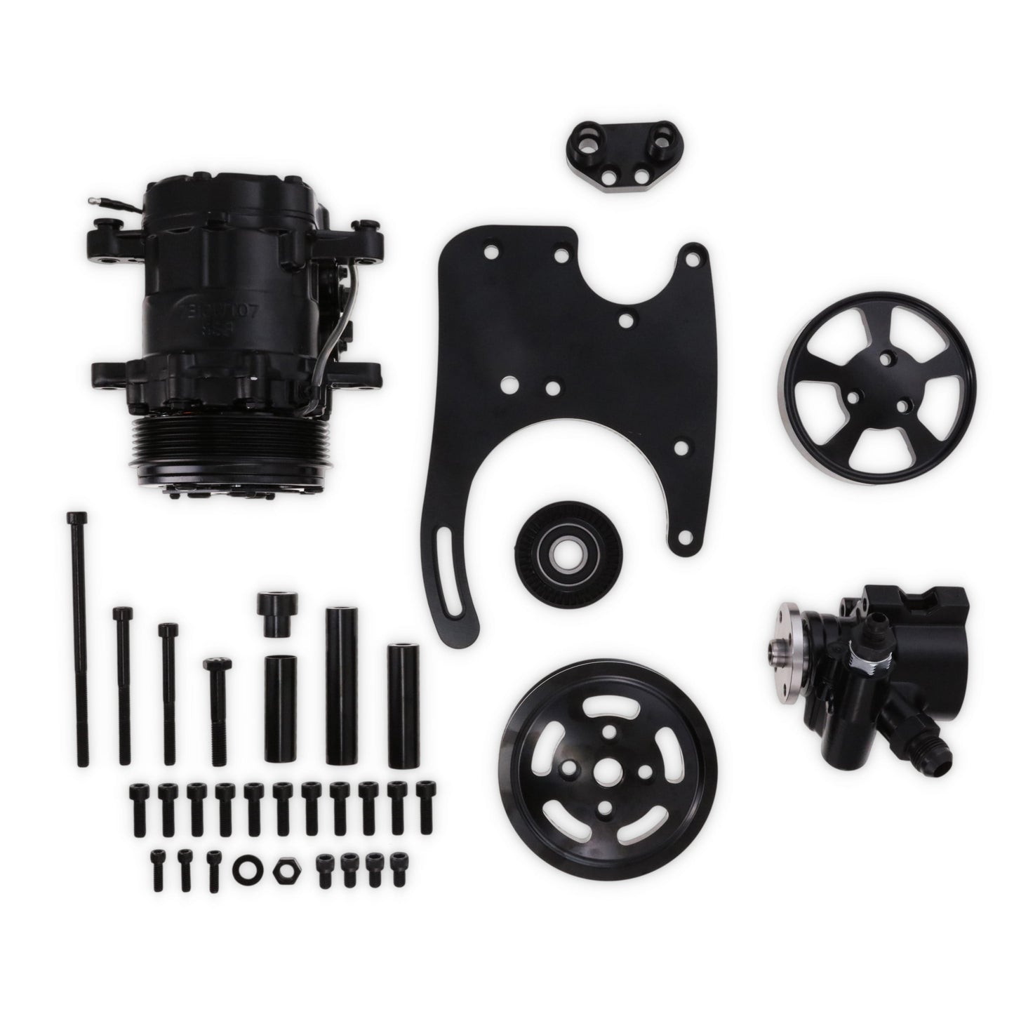Ford 5.0L Coyote Hydraulic Power Steering Kit - Black